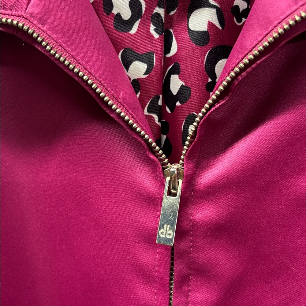 Dennis Basso Women's Magenta Trench Coat - Picture 4 of 8